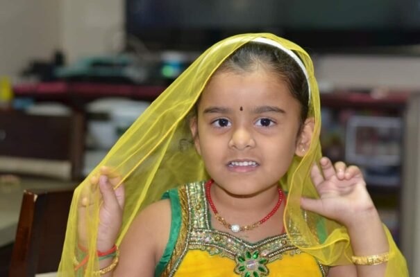 Girl wearing Saree